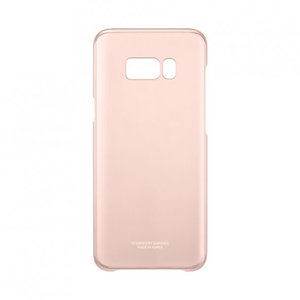Samsung Galaxy S8 Plus Orjinal Clear Cover Pembe - EF-QG955CPEGWW (Outlet)