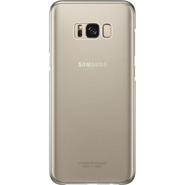 Samsung Galaxy S8 Plus Orjinal Clear Cover Gold - EF-QG955CFEGWW (Outlet)