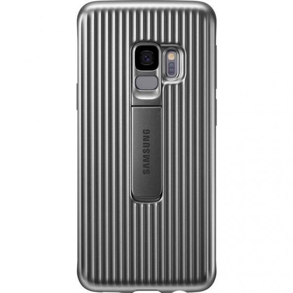 Samsung Galaxy S9 Orjinal Protective Stanting Cover Gümüş - EF-RG960CSEGWW(Outlet)