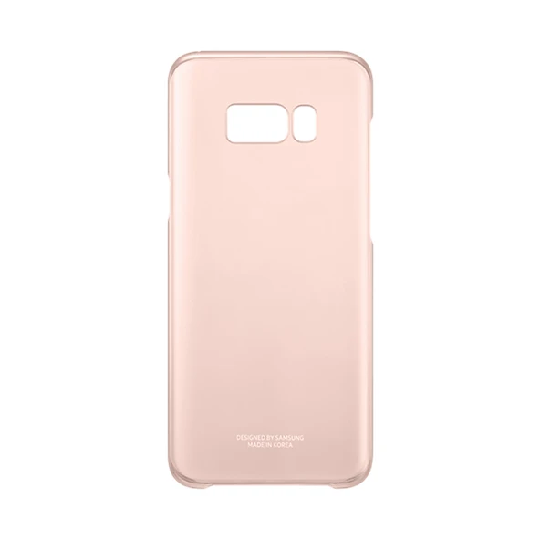 Samsung Galaxy S8 Plus Orjinal Clear Cover Pembe - EF-QG955CPEGWW (Outlet)
