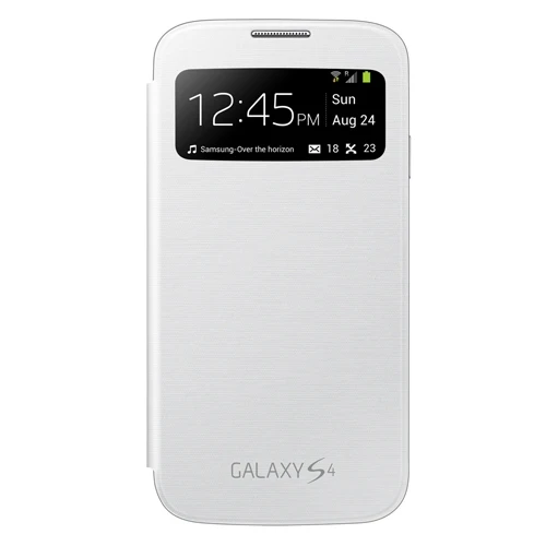 Samsung i9500 Galaxy S4 Orjinal S View Cover Kılıf- Beyaz EF-CI950BWEGWW - Resim 3