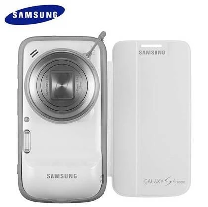 Samsung Galaxy S4 Zoom SM-C1010 Orjinal Flip Cover - Beyaz EF-GGS10FWEGWW - 2