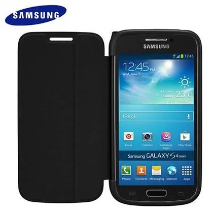 Samsung Galaxy S4 Zoom SM-C1010 Orjinal Flip Cover - Siyah EF-GGS10FBEGWW - Resim 8