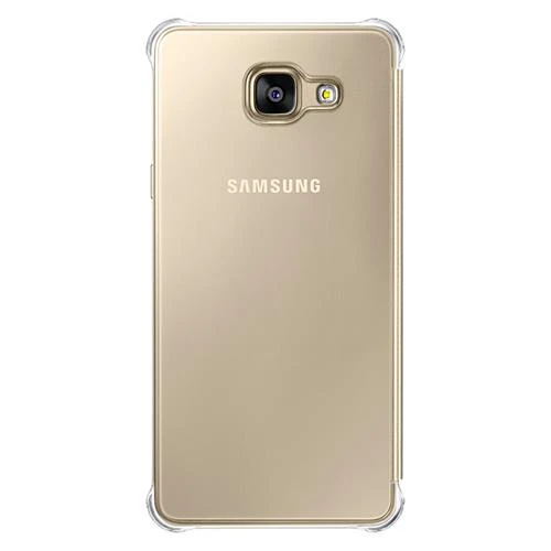 Samsung A510F Galaxy A5 (2016) Orjinal Clear View Cover Altın EF-ZA510CFEGWW - Resim 4