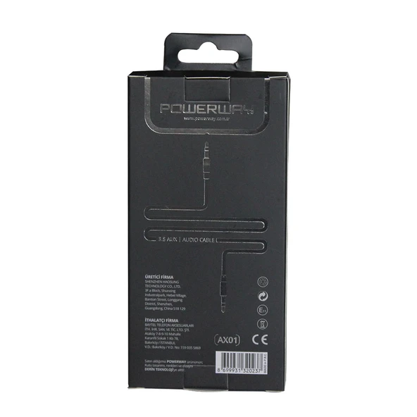 Powerway Aux Kablosu - Siyah AX01 - 3