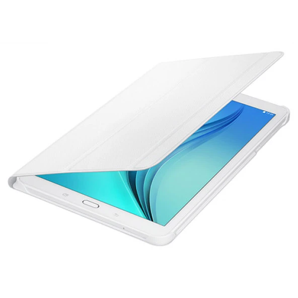 Samsung T560 Galaxy Tab E 9.6" Bookcover Kılıf Beyaz - EF-BT560BWEGWW