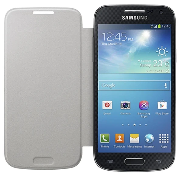 Samsung i9190 Galaxy S4 Mini Orjinal Flip Cover Kılıf - Beyaz EF-FI919BWEGWW - Resim 6