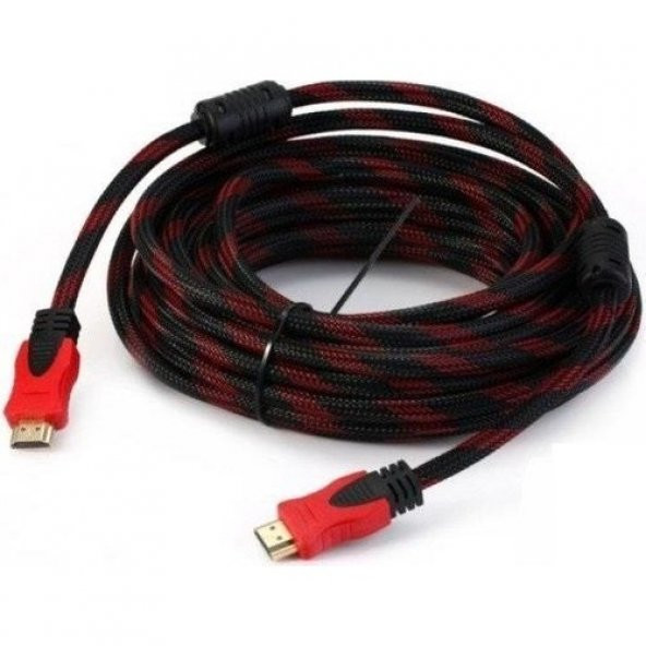 Concord HDMI Kablo 3 Metre Ses ve Görüntü Aktarım Kablosu - Siyah/Kırmızı