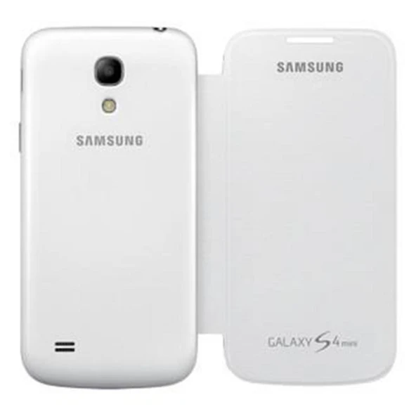 Samsung i9190 Galaxy S4 Mini Orjinal Flip Cover Kılıf - Beyaz EF-FI919BWEGWW - Resim 5