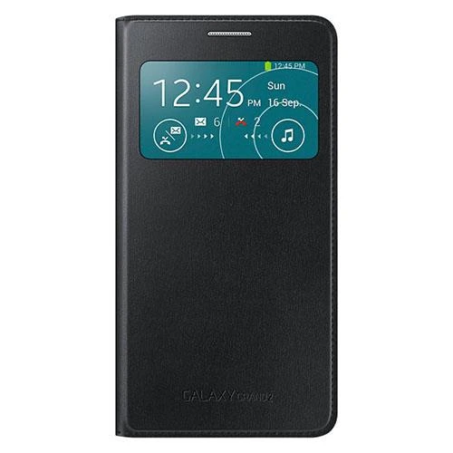 Samsung G7100 Galaxy Grand 2 Orjinal S View Cover Kılıf Siyah- EF-CG710BBEGWW - Resim 2
