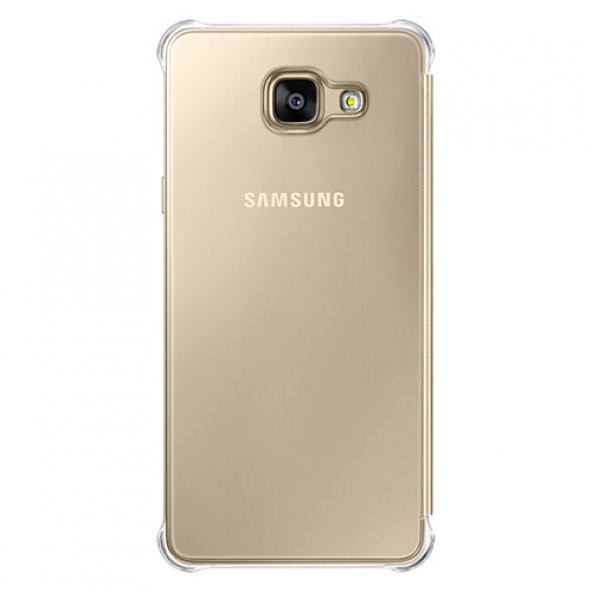 Samsung A510F Galaxy A5 (2016) Orjinal Clear View Cover Altın EF-ZA510CFEGWW (Outlet) - 2