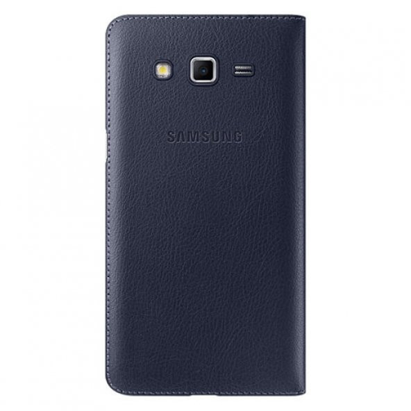Samsung G7100 Galaxy Grand 2 Orjinal S View Cover Kılıf - K.Mavi EF-CG710BLEGWW (Outlet) - Resim 3