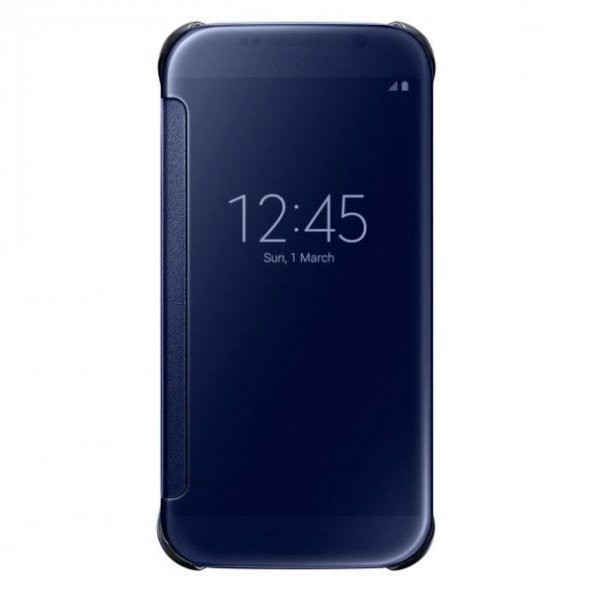 Samsung Galaxy S6 Orjinal Clear View Cover - Siyah EF-ZG920BBEGWW (Outlet) - Resim 7