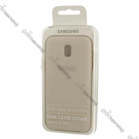 Samsung Galaxy J5 2017 Orjinal Dual Layer Sert Kılıf - Gold - Resim 3