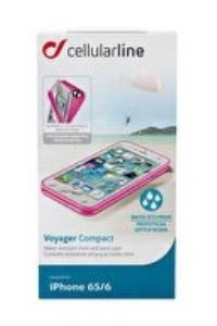 Cellular Line Suya Dayanıklı Voyager Compact Kılıf Apple iPhone 6/6S - Pembe - Resim 2
