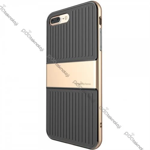 Baseus Apple iPhone 7 / 8 Plus Travel Series Case Kılıf - Gold - 3