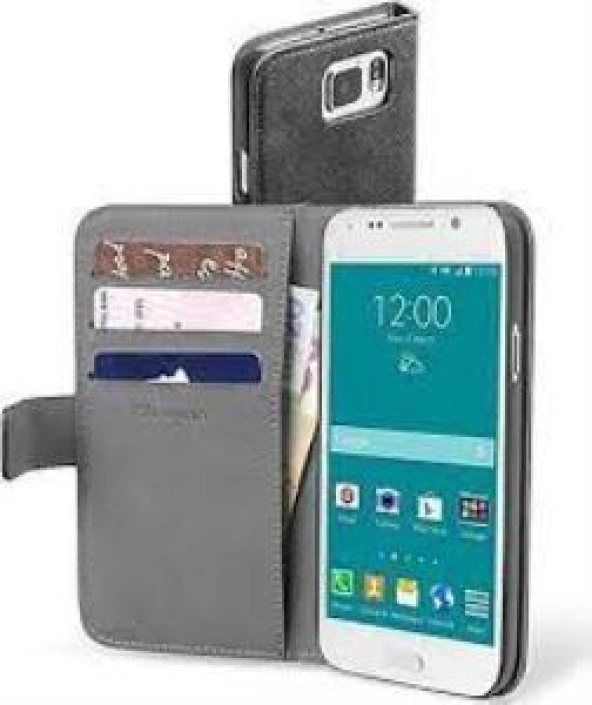 Cellular Line Samsung Galaxy S6 Book Agenda Kapaklı Kılıf Siyah - BOOKAGENDAGALS6K - Resim 5