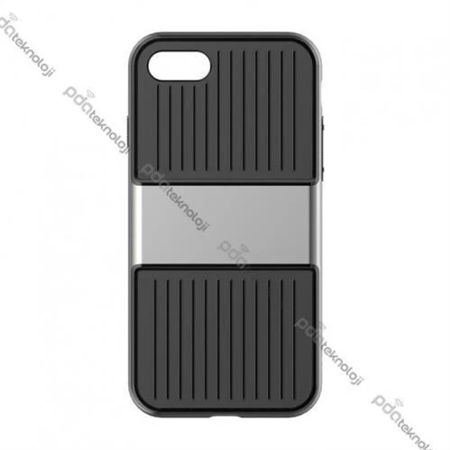 Baseus Apple iPhone 7 / 8 Plus Travel Series Case Kılıf - Gri - Resim 2