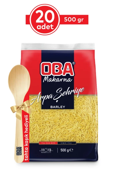 Oba Makarna Arpa Şehriye 500 Gr x 20 Adet