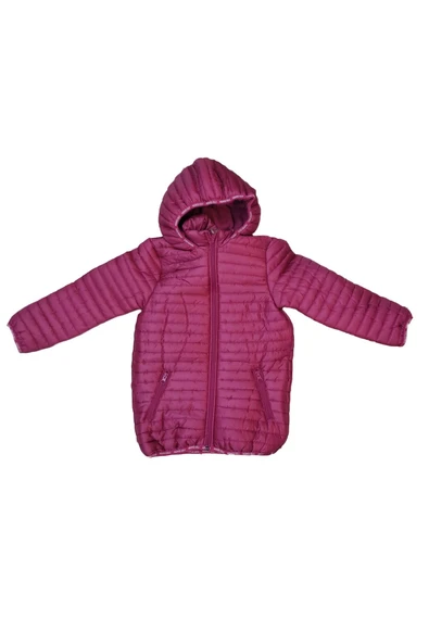 MİDİ MOD Unisex Çocuk Kapüşonlu Kumaş Astarlı Şişme Mont Kaban M22401-M22402 - 7