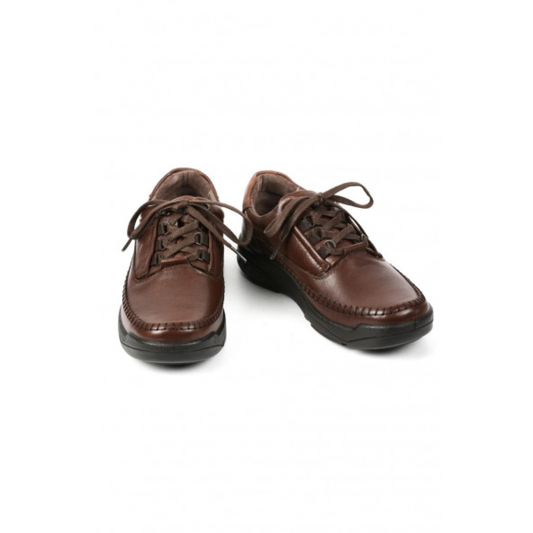 Oğuzhan Ayakkabı Bağcıklı Rahat Yumuşak Doğal Deri Ortopedik Comfort Verona00019 Casual Ayakkabı