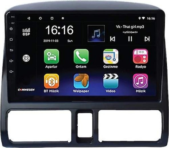 Honda CRV Android Multimedya Sistemi (2002-2005) 2 GB Ram 16 GB Hafıza 8 Çekirdek Navigatör