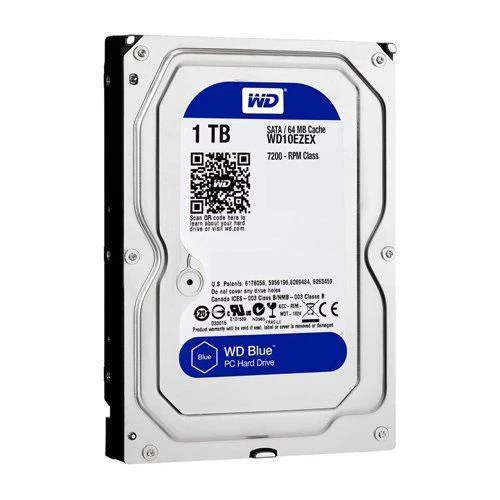 WD 1TB Blue Sata 3.0 7200RPM 64MB 3.5 Dahili Disk WD10EZEX