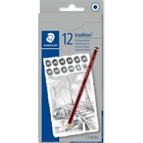 Staedtler Tradition Dereceli Çizim Kalemi 12'li Set