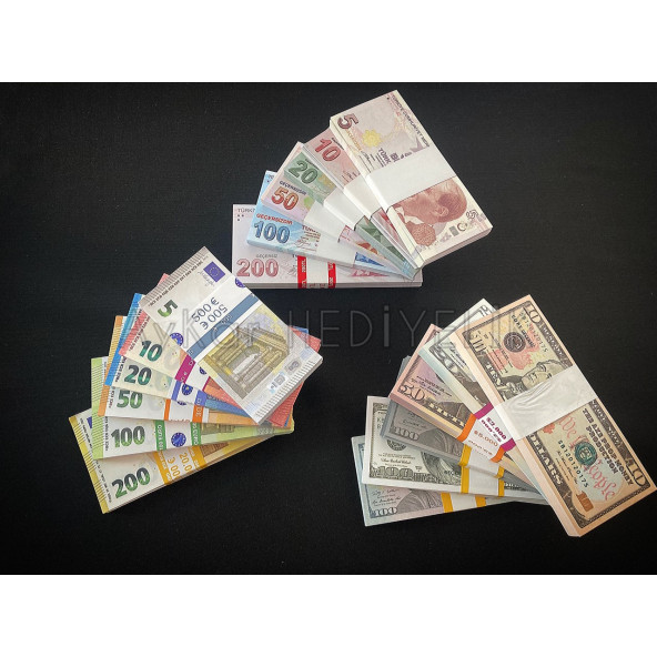 18 DESTE KARIŞIK EURO - DOLAR VE TL GEÇERSİZ PARALAR - 4