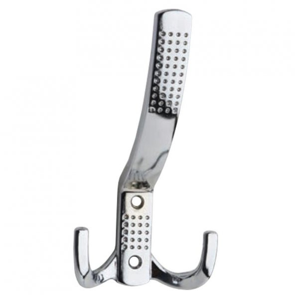 Noktalı Portmanto Zamak Krom Askı 14 cm - Resim 3