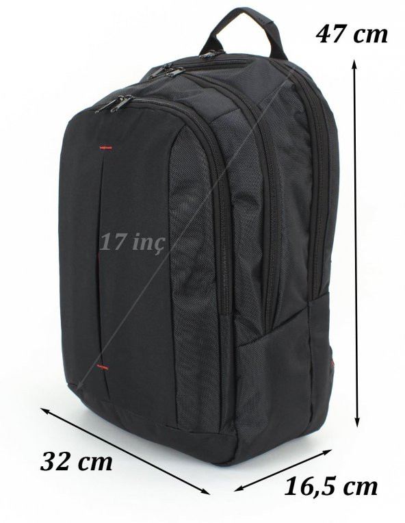 Laptop Sırt Çantası 17.3'' İnç Siyah 8683255011124 - 2