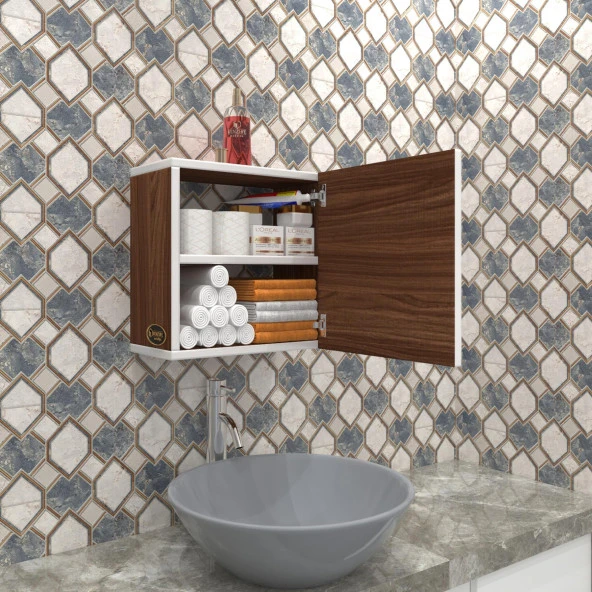 Kenzlife banyo ecza dolabı susanin cvz 39*39*20 mutfak komodin (m) kapaklı arkalıksız