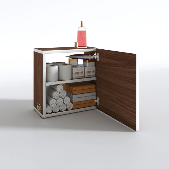Kenzlife banyo ecza dolabı susanin cvz 39*39*20 mutfak komodin (m) kapaklı arkalıksız - Resim 3