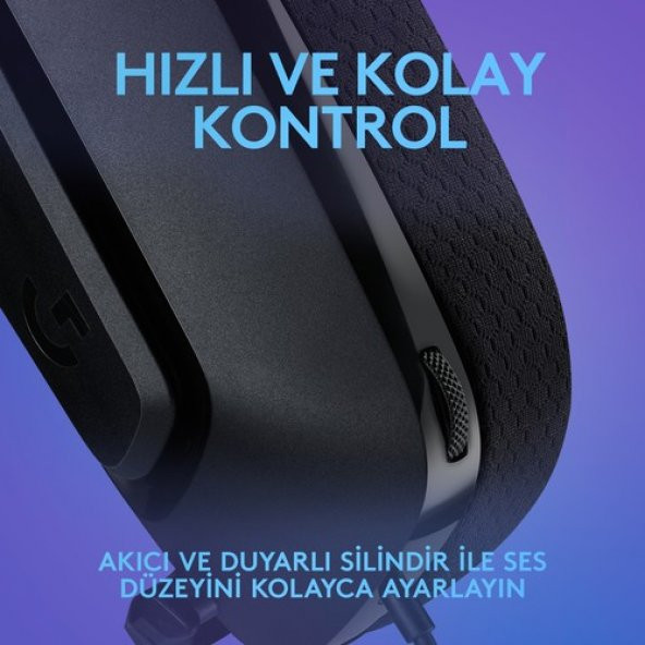 Logitech G335 Siyah Mikrofonlu Oyuncu Kulaklığı - 4