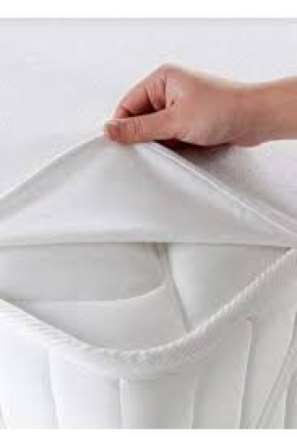 AYHOME Çift  kişilik  Sıvı  Geçirmez Pamuklu  Yatak Alezi  Yatak  Koruyucu  Köşeleri lastikli 160 x 200 cm - 7