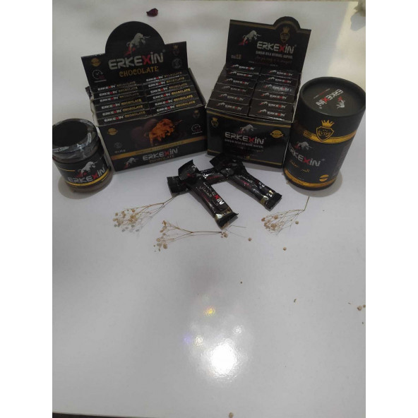 Erkexin 12"li Kapsül+12"li Çikolata+Stick 12"li+Kavanoz 240 Gr
