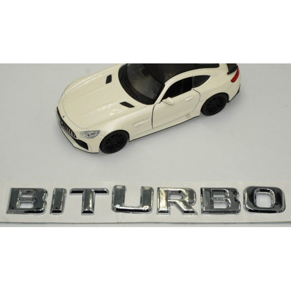 Biturbo Krom ABS Bagaj Yazı Logo - 3