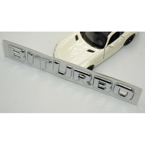 Biturbo Krom ABS Bagaj Yazı Logo - 4