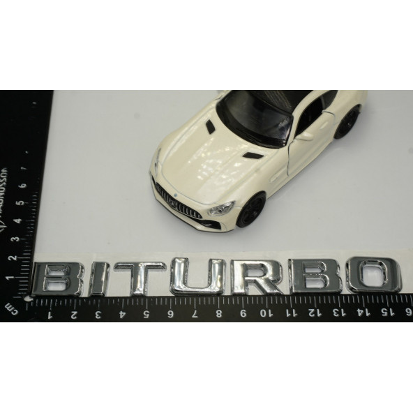 Biturbo Krom ABS Bagaj Yazı Logo - 5