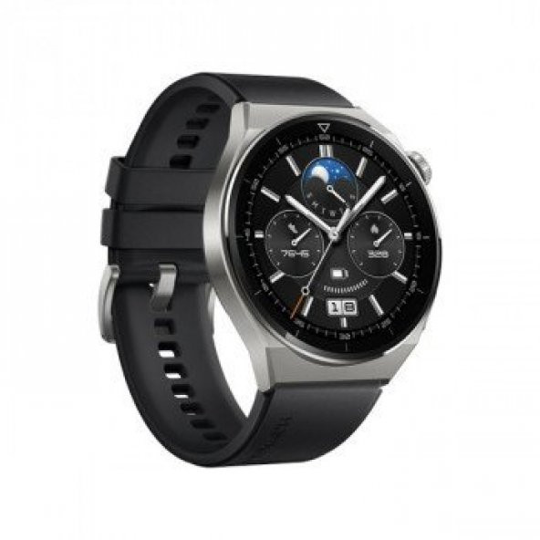 HUAWEİ WATCH GT 3 PRO 46MM TİTANYUM SİYAH KAUÇUK - 3