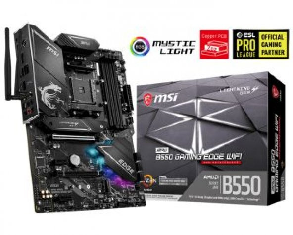 MSI MPG B550 GAMING EDGE WIFI DDR4 5100(OC)Mhz ATX - 1