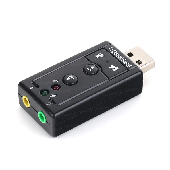 TX USB2.0 7.1 Stereo Ses Efektli Ses Kartı TXACUSC72