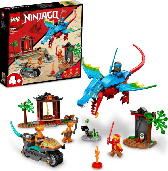 LEGO® Nınjago® Ninja Ejderha Tapınağı 71759 - 4 Yaş ve Üzeri Için Bir Ninja Rol Yapma Oyuncağı Içere