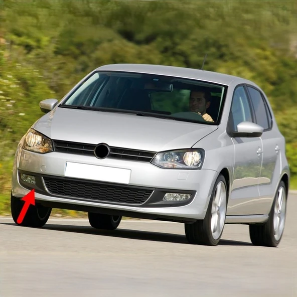 VW Polo 2010-2014 Ön Tampon Sağ Sis Farı Kapağı 6R0853666D ürün görseli