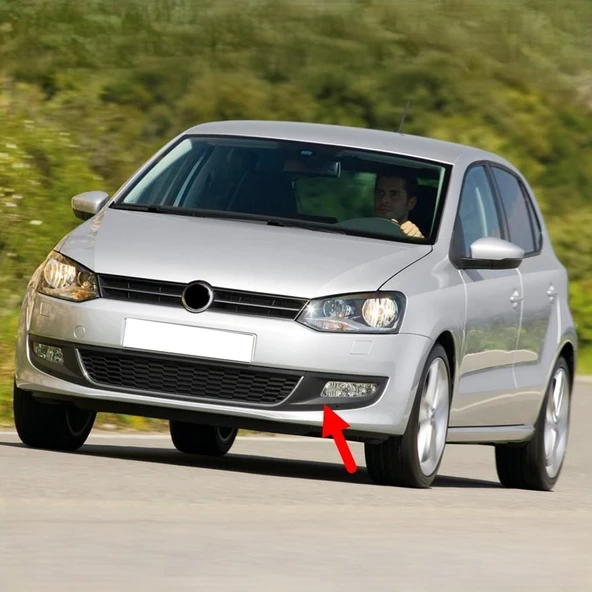 VW Polo 2010-2014 Ön Tampon Sol Sis Farı Kapağı 6R0853665D