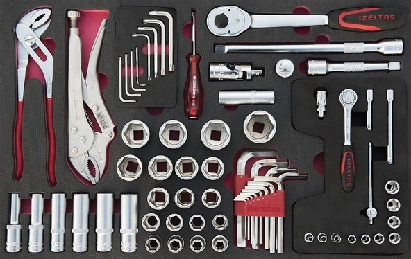 İzeltaş 8235 Takım Dolabı 5 Çekmeceli 121 Parça partner - 2