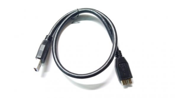 USB 3.0 Harici Disk Kablosu - 50 cm - Siyah - 3