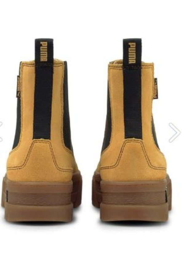 Puma Mayze Chelsea Suede Wn's Kadın Krem Günlük AYAKKABI- BOT 38282904 HARDAL RENGİ (B-203) - 3