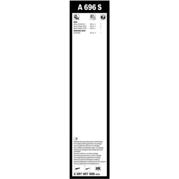 Bosch Aerotwin Silecek Seti - [550/450 mm] Bmw 1 Serisi (2011 - 2021) [F20;F21] - A 696 S - 4