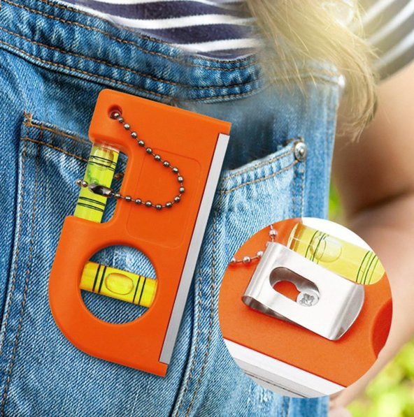 Rodex Cep Tipi Mini Su Terazisi Kırmızı Mıknatıslı Su Terazisi - 8